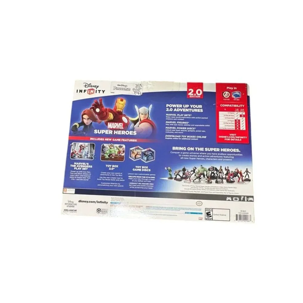 Disney Infinity 2.0 Marvel‎ Super Heroes Starter Pack Nintendo Wii U Game Sealed